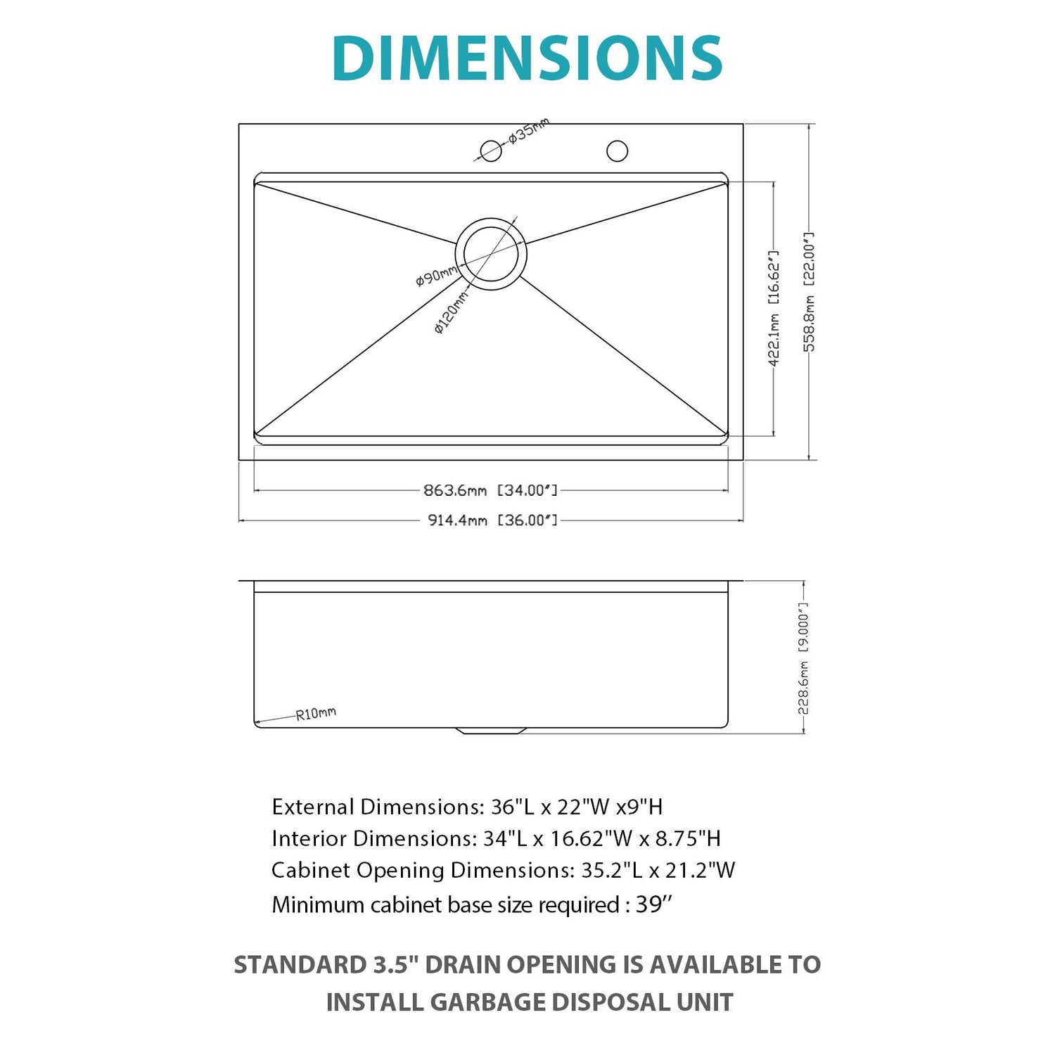 Drop In Workstation Sink Topmount Single Bowl With Pull Out Faucet And Soap Dispenser - Gunmetal Black
