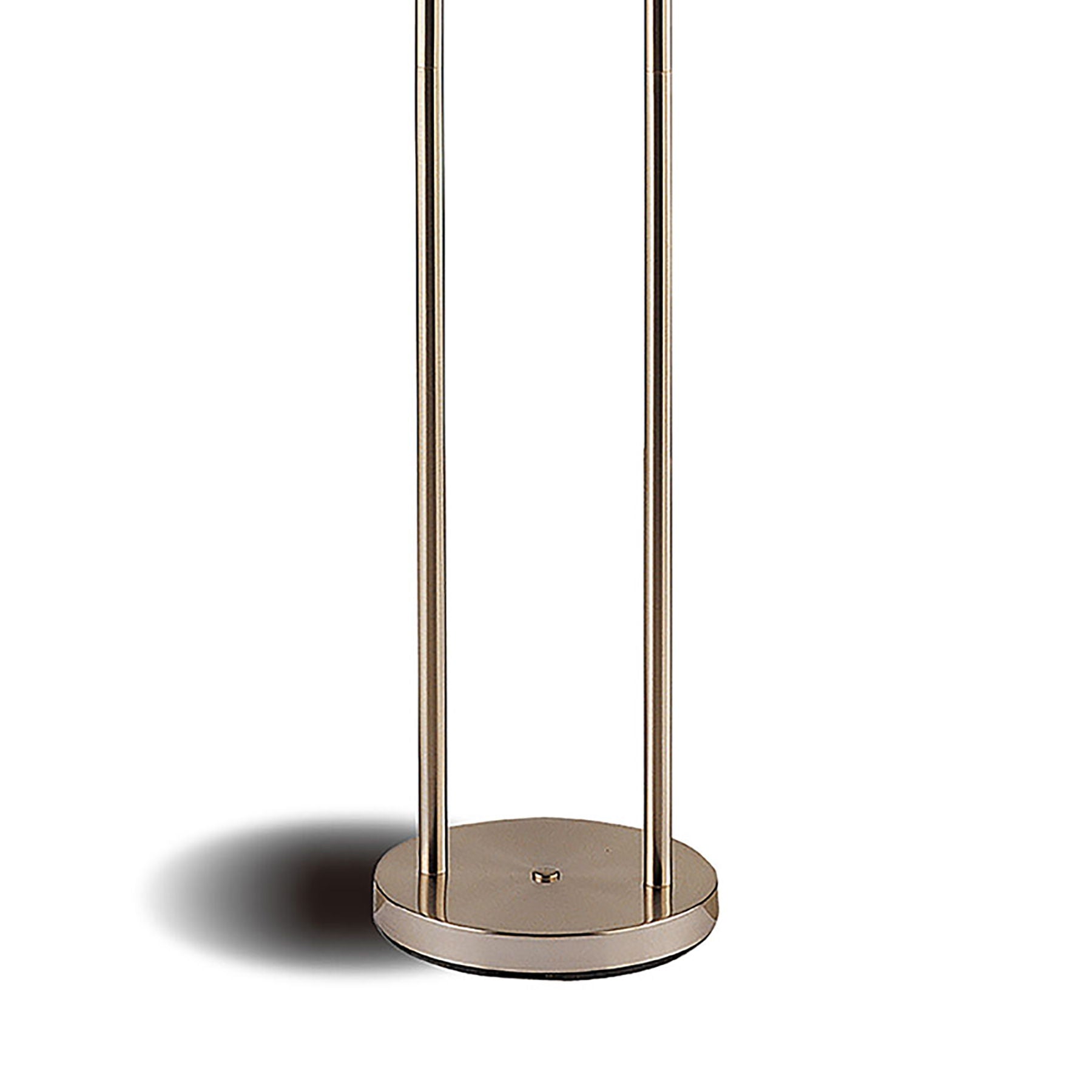 Paragon - 3 Swivel Lights Floor Lamp With Frosted Glass Shades - Silver