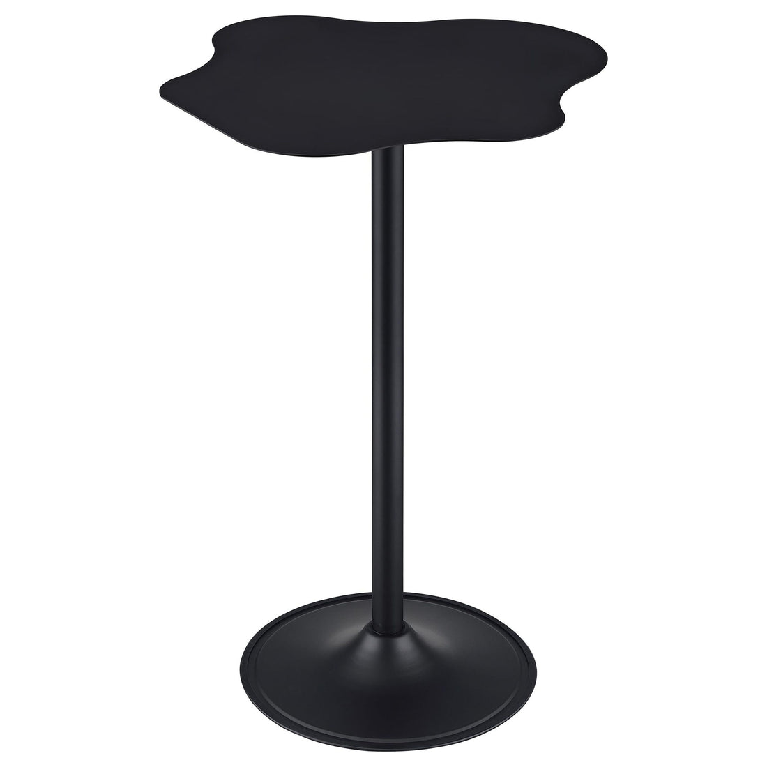 Fresno - Curved Cloud Shaped Bistro Bar Table Bar Table - Black