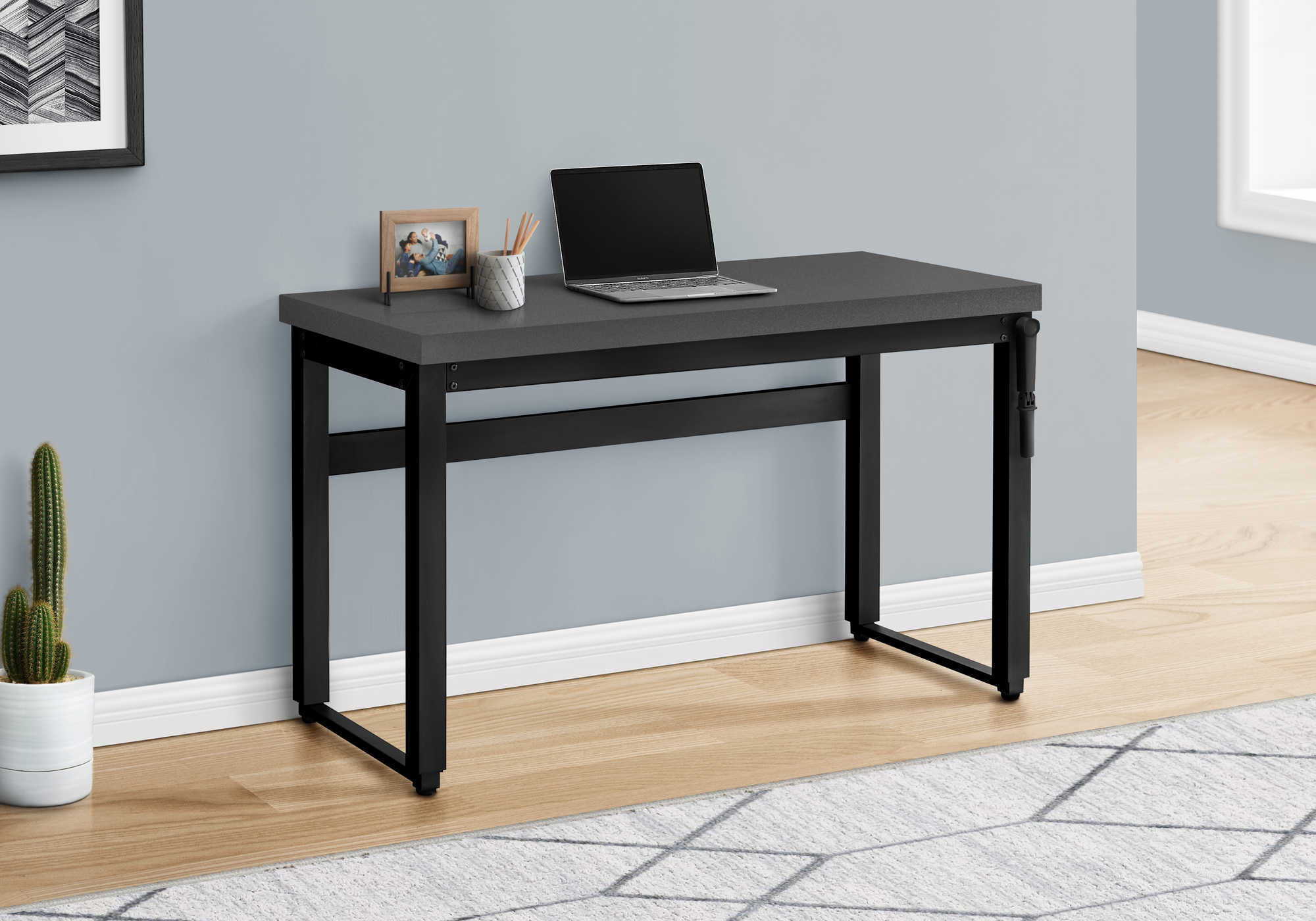 Computer Desk, Home Office, Standing, Adjustable, Laptop, Contemporary &amp; Modern