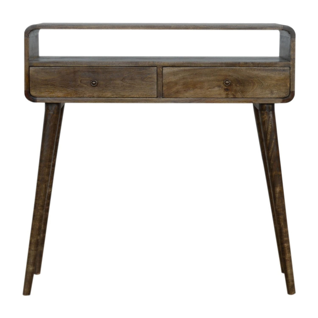 Solid Wood Curved Console Table