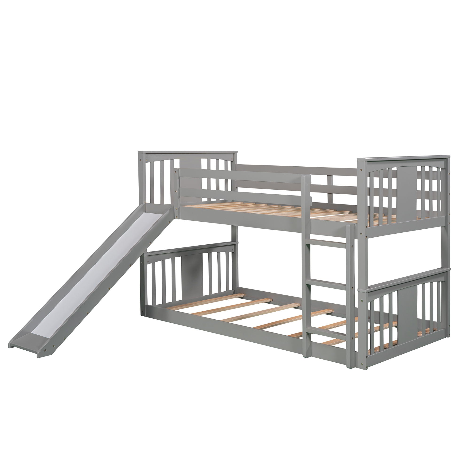 Bunk Bed With Convertible Ladder And Slide