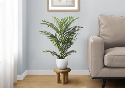 28&quot; Tall, Artificial Plant, Palm Tree, Indoor, Faux, Fake, Floor, Greenery, Potted, Real Touch, Decorative - Green / White