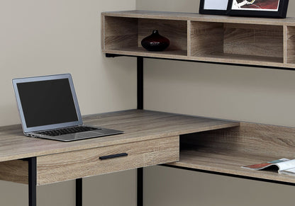 Computer Desk, Home Office, Corner, Storage Drawers, L Shape, Laptop, Contemporary &amp; Modern