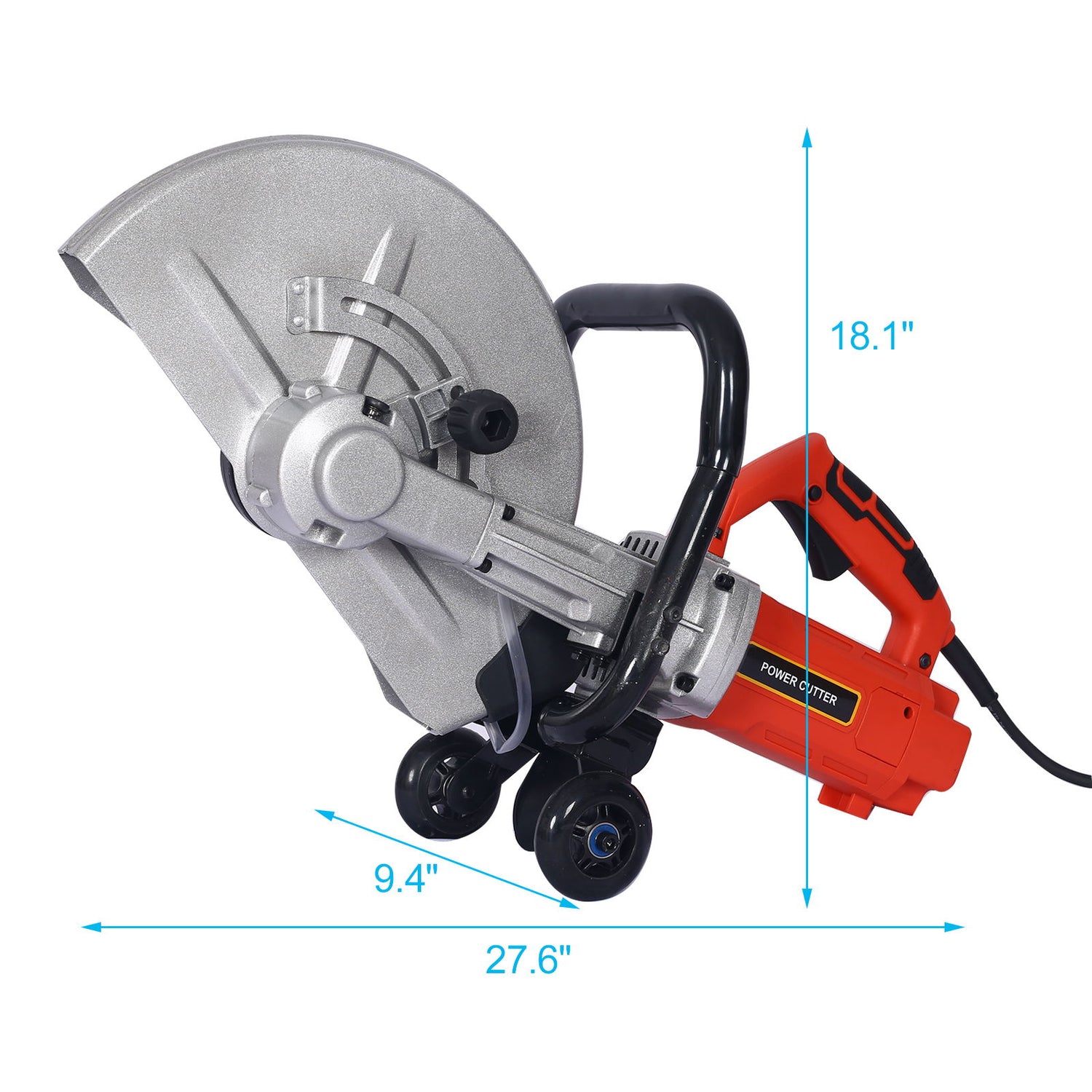Heavy Duty Electric 14&quot; Cut Off Saw With Water Line Attachment - Black / Silver