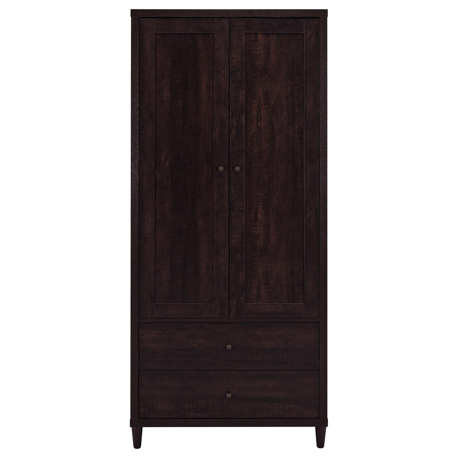 Nestor - 2 Drawer Tall Accent Cabinet With 2 Doors - Rustic