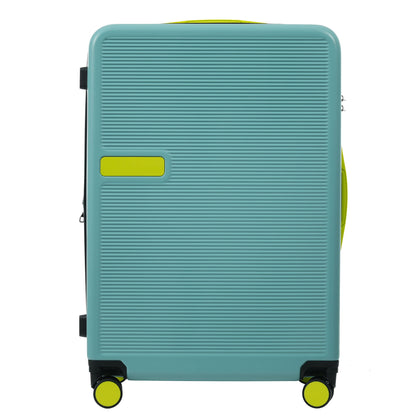 Hardshell Luggage Sets 3 Pieces Contrast Color Suitcase With Spinner Wheels And Tsa Lock 20&quot; 24&quot; 28&quot; Available