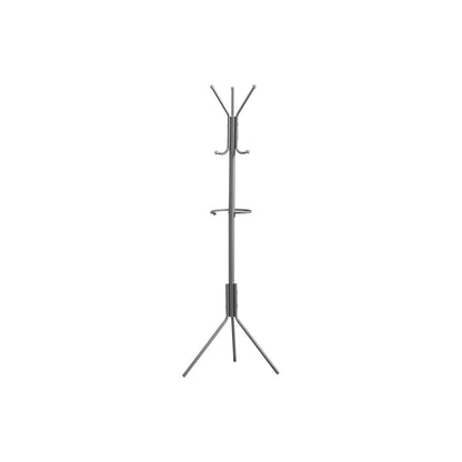 Coat Rack, Hall Tree, Free Standing, Hanging Bar, 6 Hooks, Entryway, Contemporary &amp; Modern
