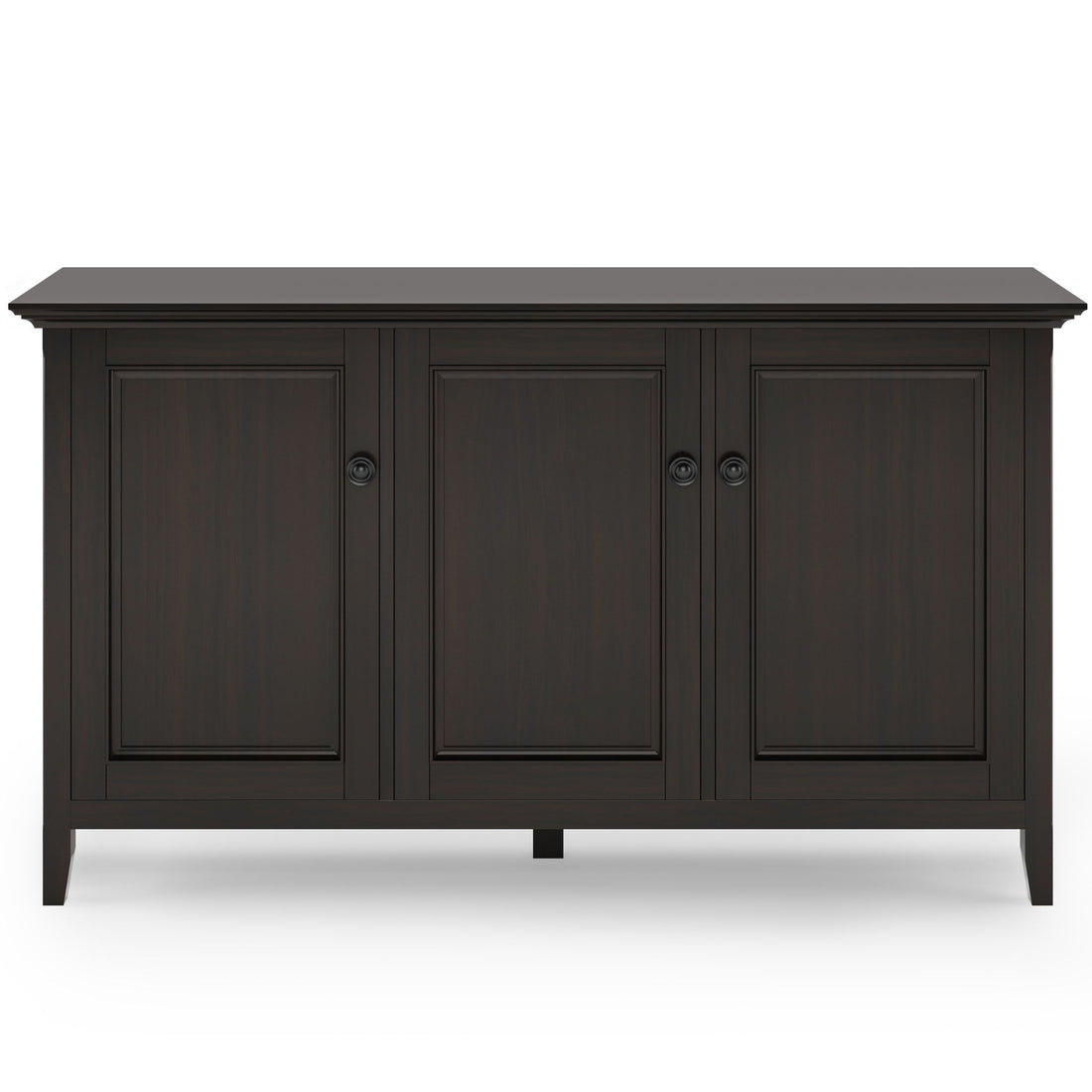 Amherst - Wide 3 Door Storage Cabinet - Hickory Brown