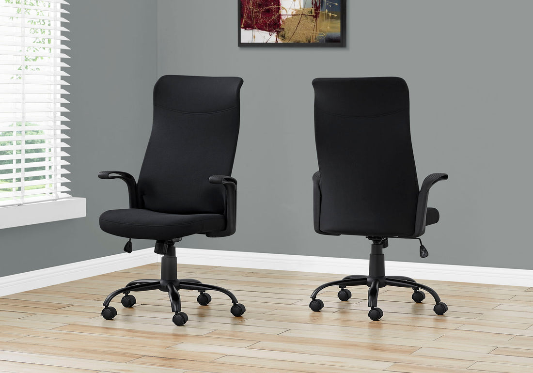 Office Chair, Adjustable Height, Swivel, Armrests, Contemporary &amp; Modern