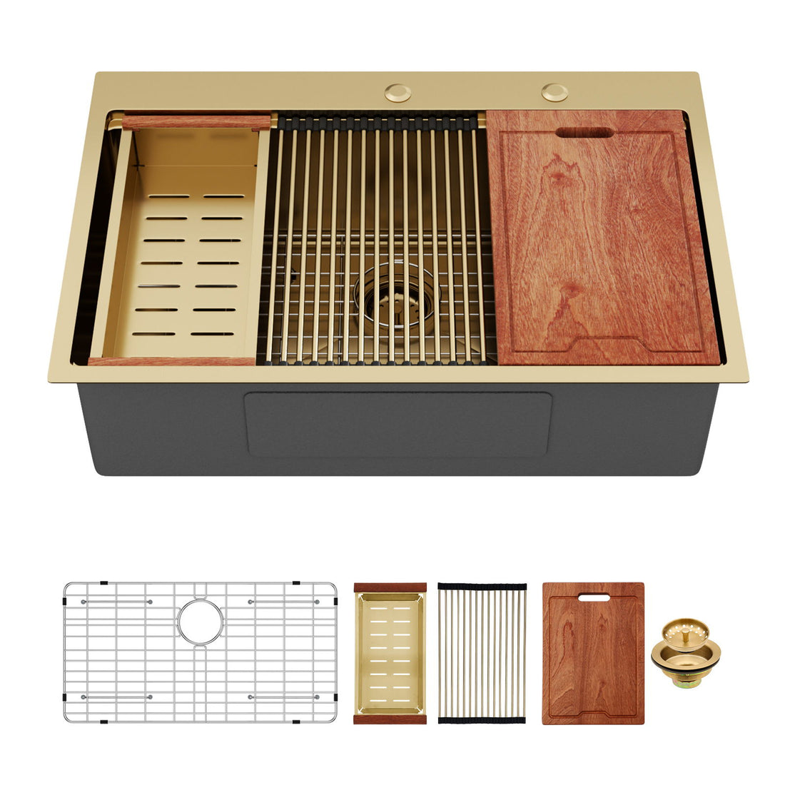 Drop In Kitchen Sink Stainless Steel 16 Gauge