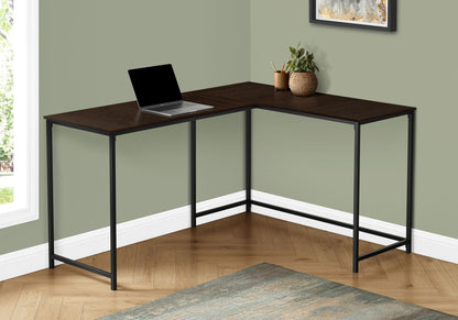 Computer Desk, Home Office, Corner, L Shape, Laptop, Marble Look Contemporary &amp; Modern