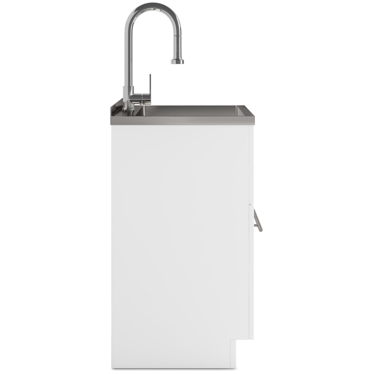 Metro - Laundry Cabinet &amp; Faucet And Stainless Steel Sink