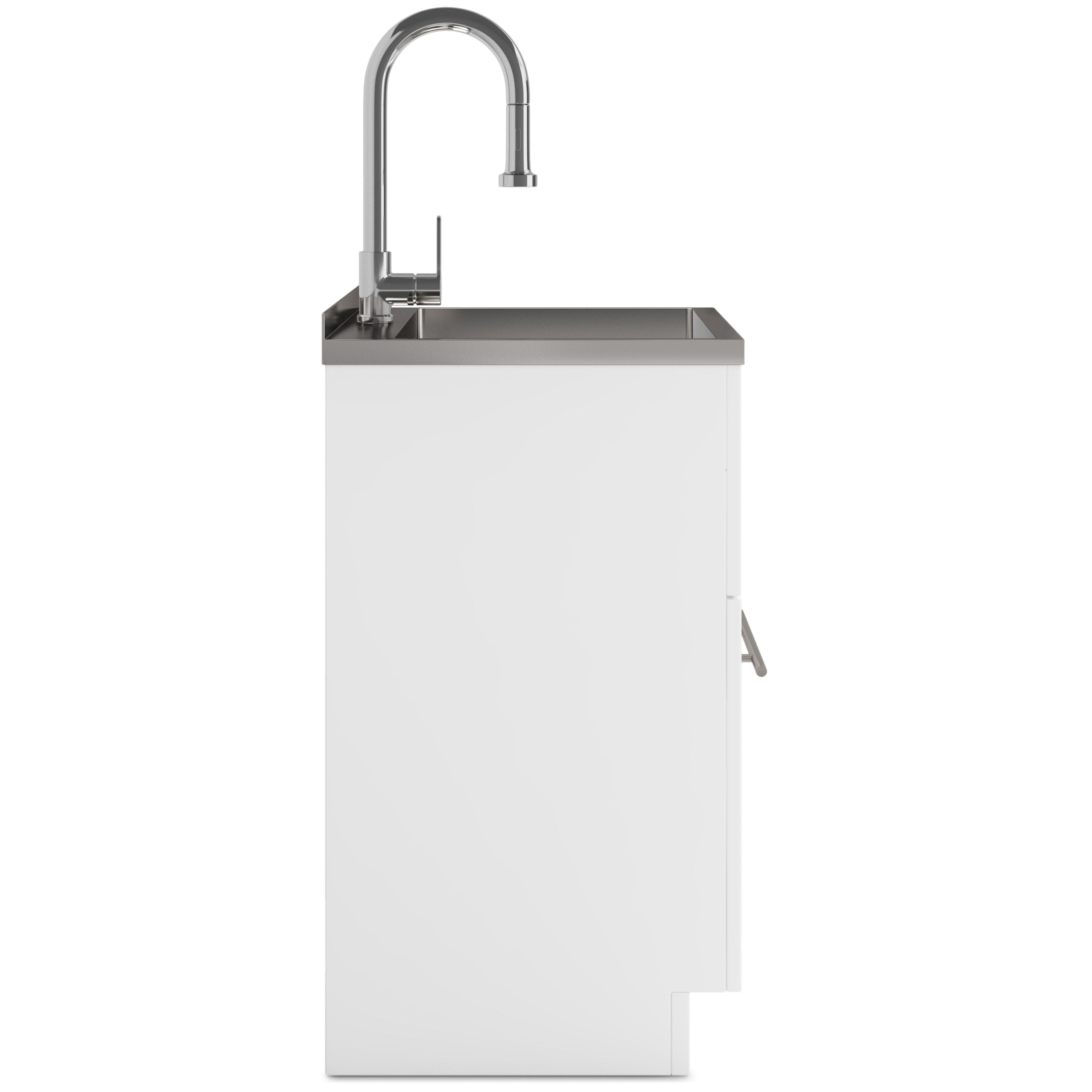 Metro - Laundry Cabinet &amp; Faucet And Stainless Steel Sink