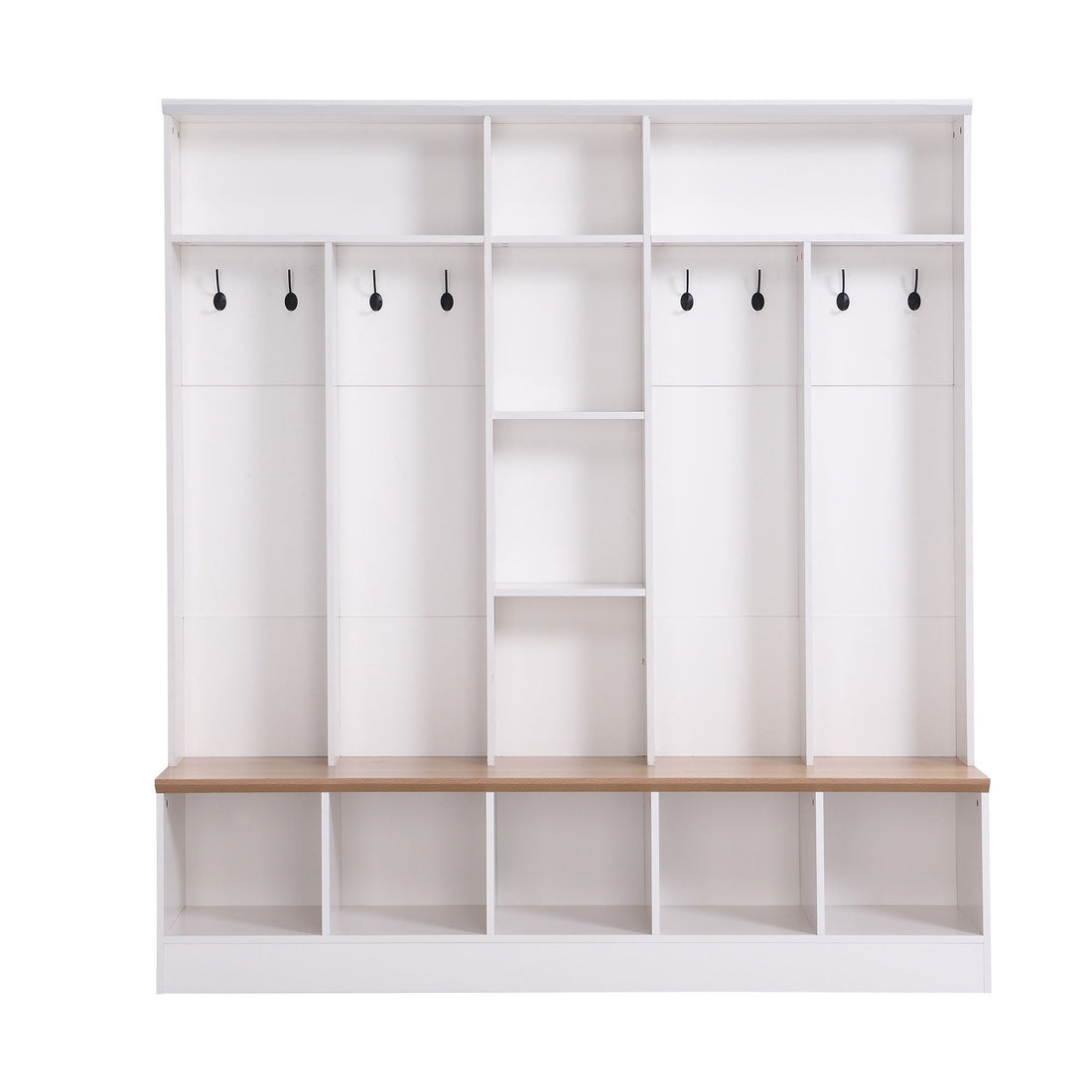 Minimalist Shoe Cabinet With Cube Storage &amp; Shelves