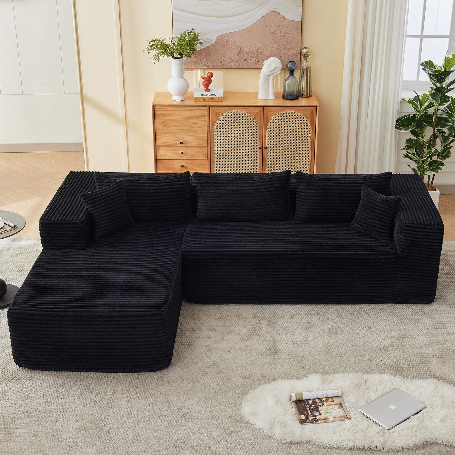 Modular Combination Sofa - Black