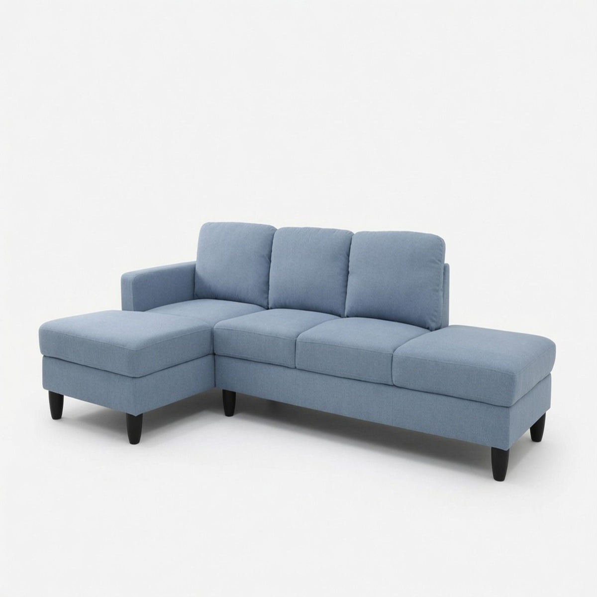 L - Shaped Sectional Sofa With Chaise &amp; Ottoman