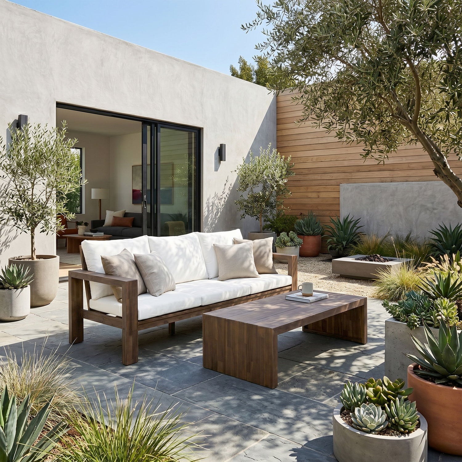 3 Seater Patio Set, Outdoor Sofa &amp; Coffee Table Set