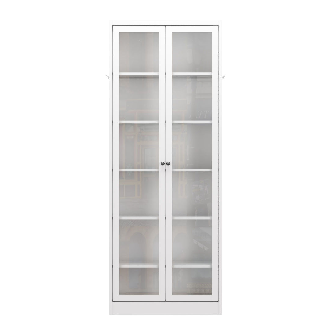 Industrial Metal Kitchen Pantry Cabinet With Adjustable Shelves - White