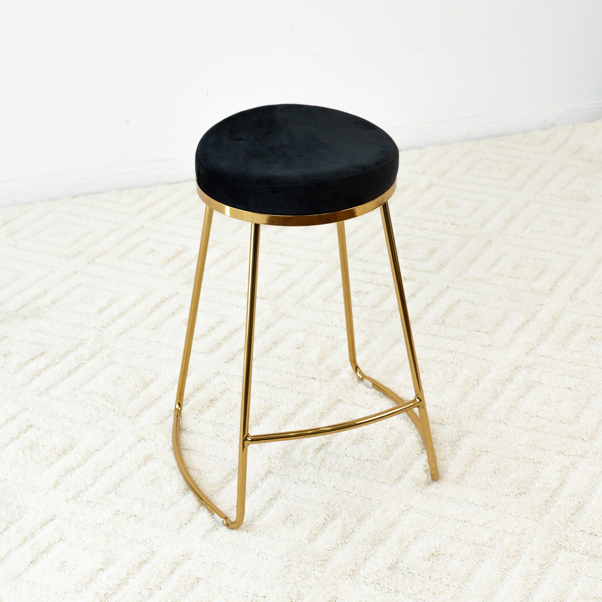 Jane - 26&quot; Mid-Century Modern Luxury Upholstered Stool
