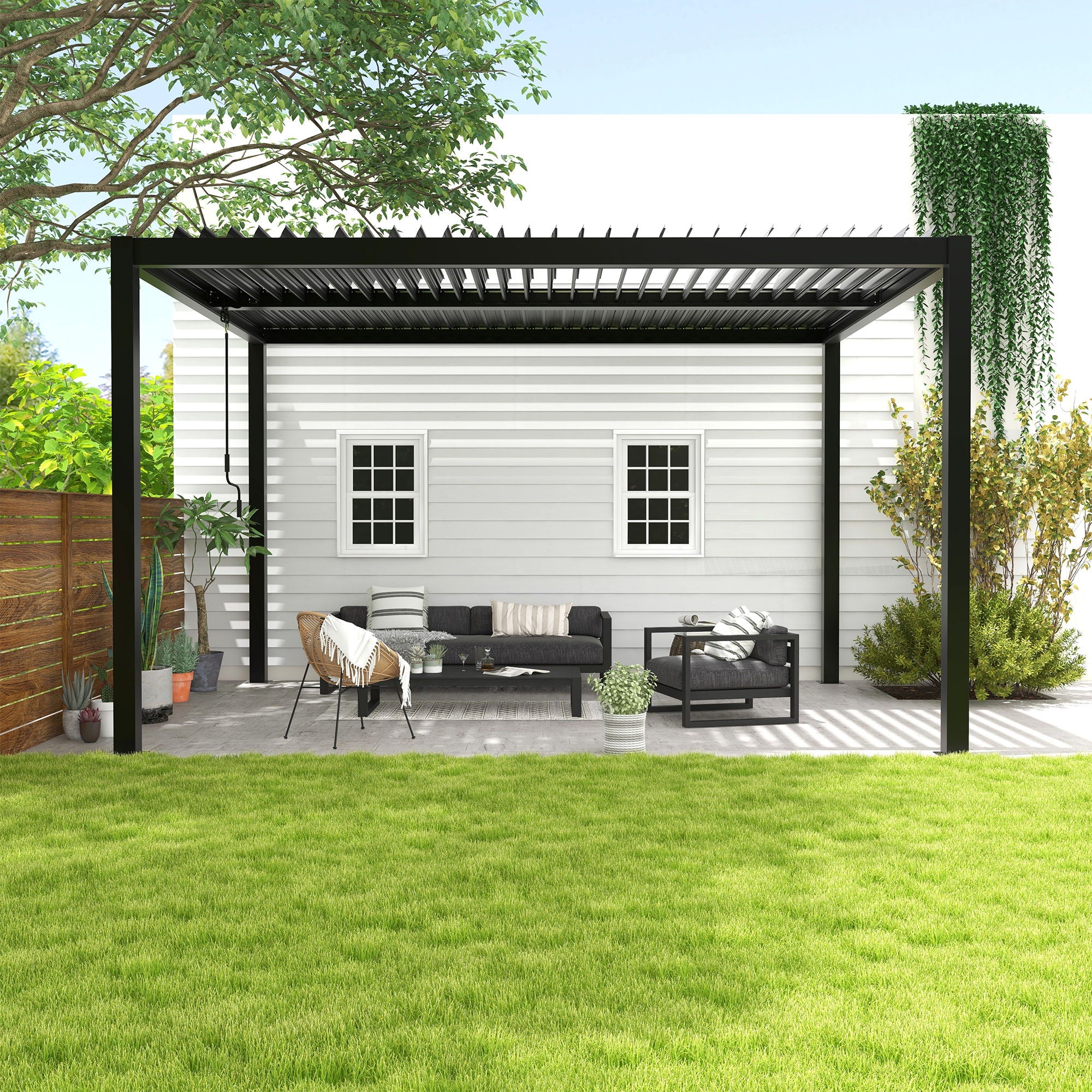 Louver Pergola Aluminium Frame &amp; Louvers