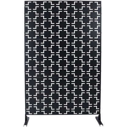 Outdoor &amp; Indoor Metal Privacy Freestanding Decorative Screen