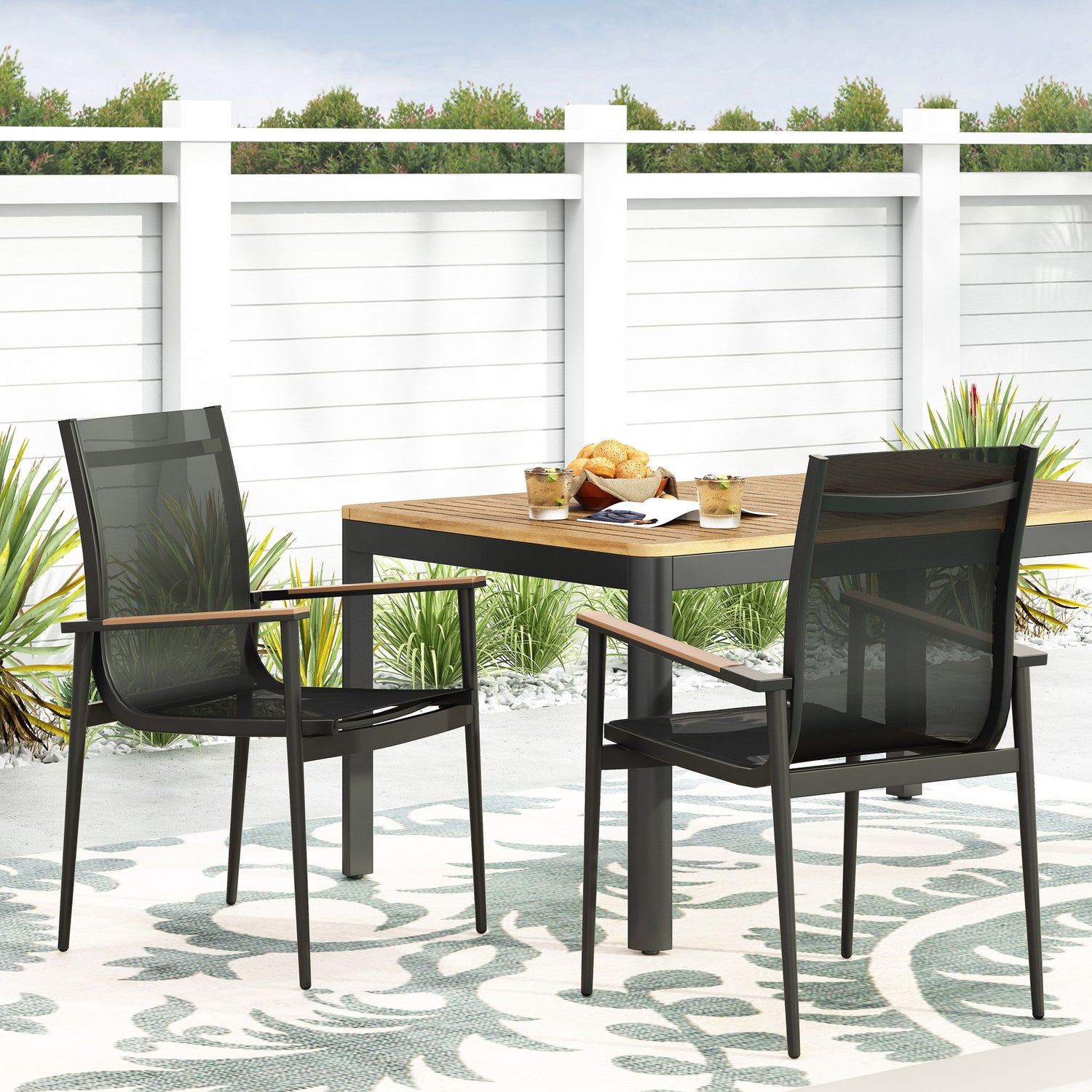 Barrister - Dining Chair (Set of 2) - Black / Natural