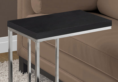 Accent Table, C - Shaped, Tempered Glass, Stylish Design Contemporary &amp; Modern