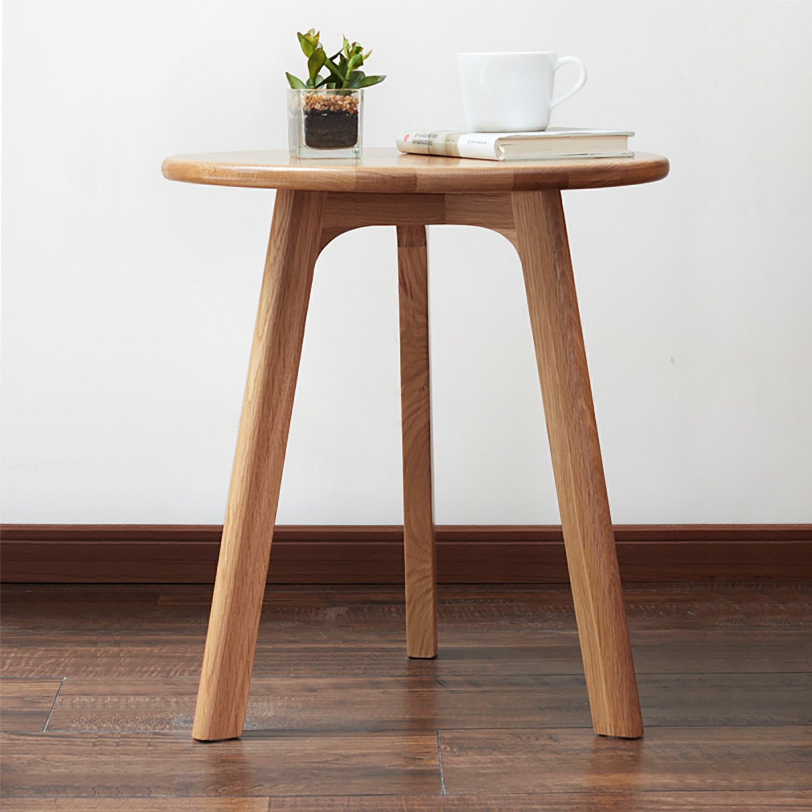Round Small End Table, Side Table For Bedroom &amp; Balcony