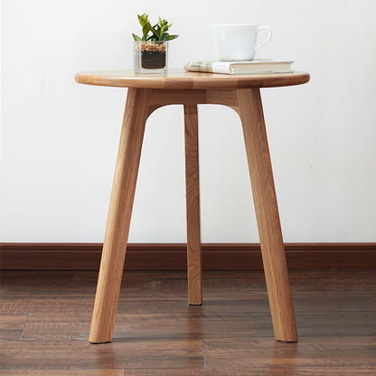 Round Small End Table, Side Table For Bedroom &amp; Balcony