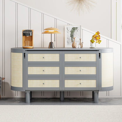 Murphy Bed With Hidden Storage &amp; Modern Woven Design