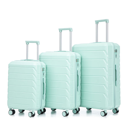 3 Pieces Set 20&quot; / 24&quot; / 28&quot; Spinner Wheel Luggage With Combination Lock