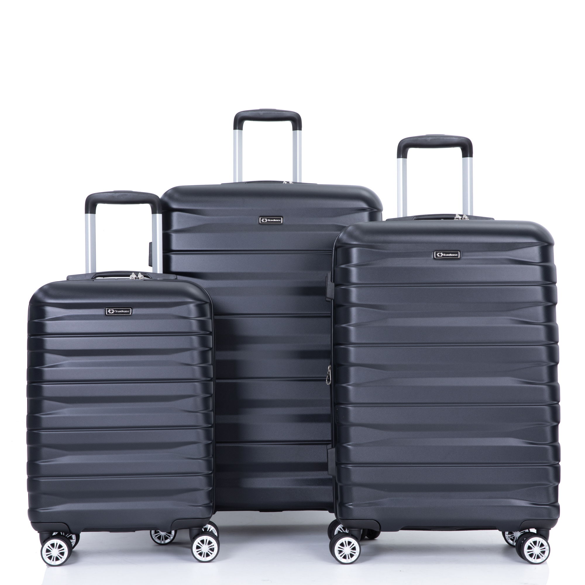 3 Piece Luggage Sets Lightweight &amp; Durable Expandable Suitcase With Two Hooks