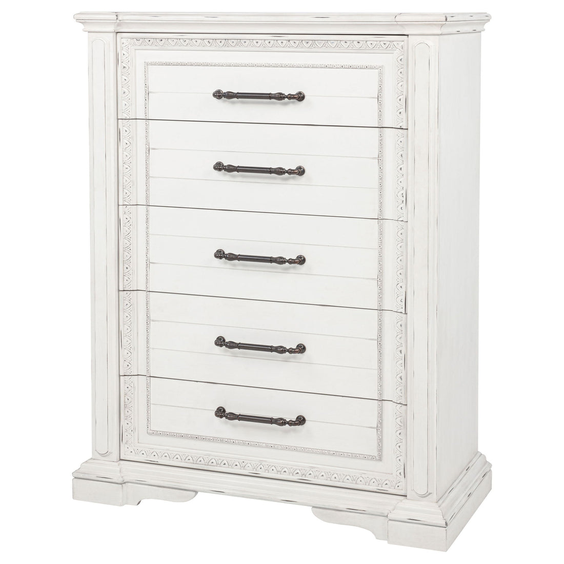 5 Drawer Bedroom Chest Of Drawers - Vintage