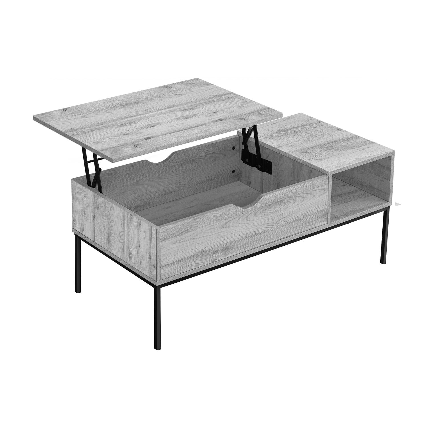 Table, Rectangular, Cocktail, Functional Lift-Top, Contemporary &amp; Modern