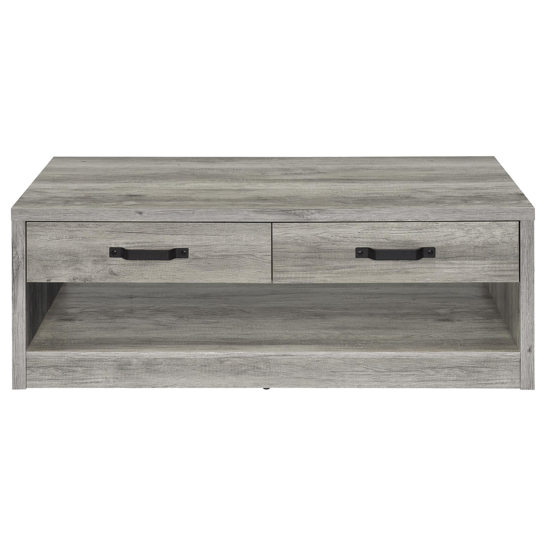 Nuberg - 2 Drawer Coffee Table Rectangular Design - Gray