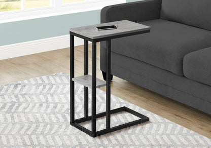 Accent Table, C - Shaped, Marble Look Contemporary &amp; Modern Convenient Design