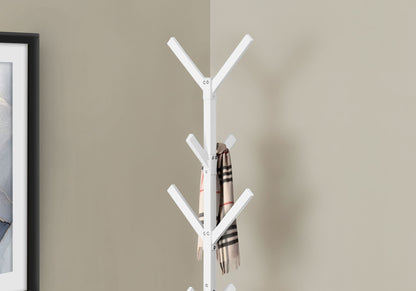 Coat Rack, Hall Tree, Free Standing, 8 Hooks, Entryway, Contemporary &amp; Modern
