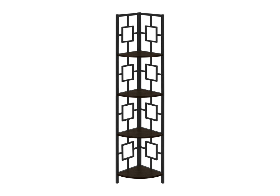 4 Tier Bookshelf, Bookcase, Etagere, Corner, For Office, Contemporary &amp; Modern