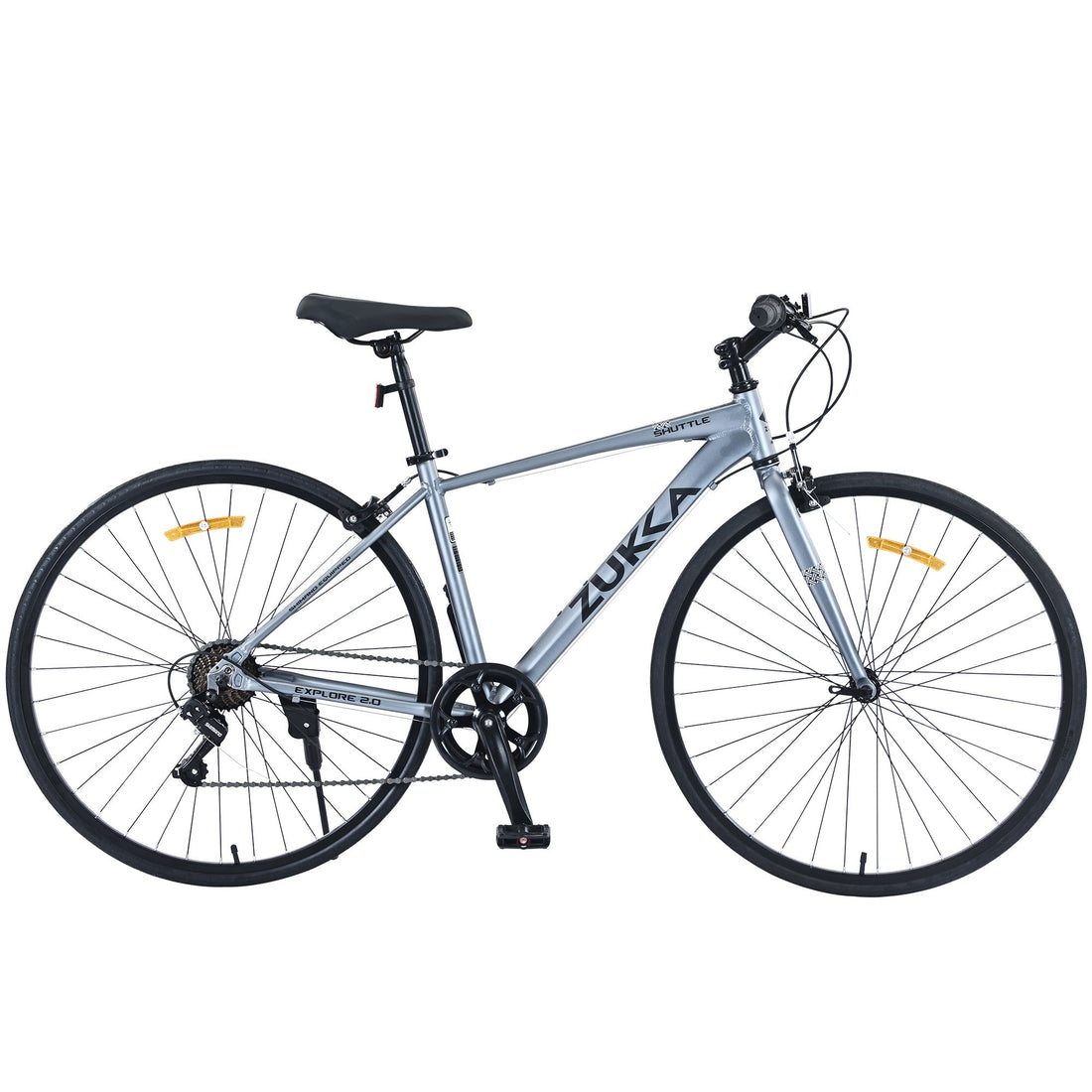 Shimano - 7 Speed Hybrid Bike Aluminum Alloy Frame C-Brake 700C Road Bike For Men Women&