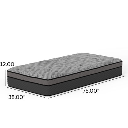 CS Hybrid - 12&quot; Pocket Coil Mattress