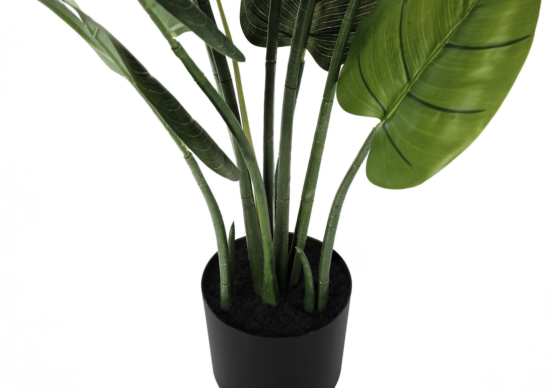 37&quot; Tall, Artificial Plant, Aureum Tree, Indoor, Faux, Fake, Floor, Greenery, Potted, Real Touch, Decorative - Green / Black