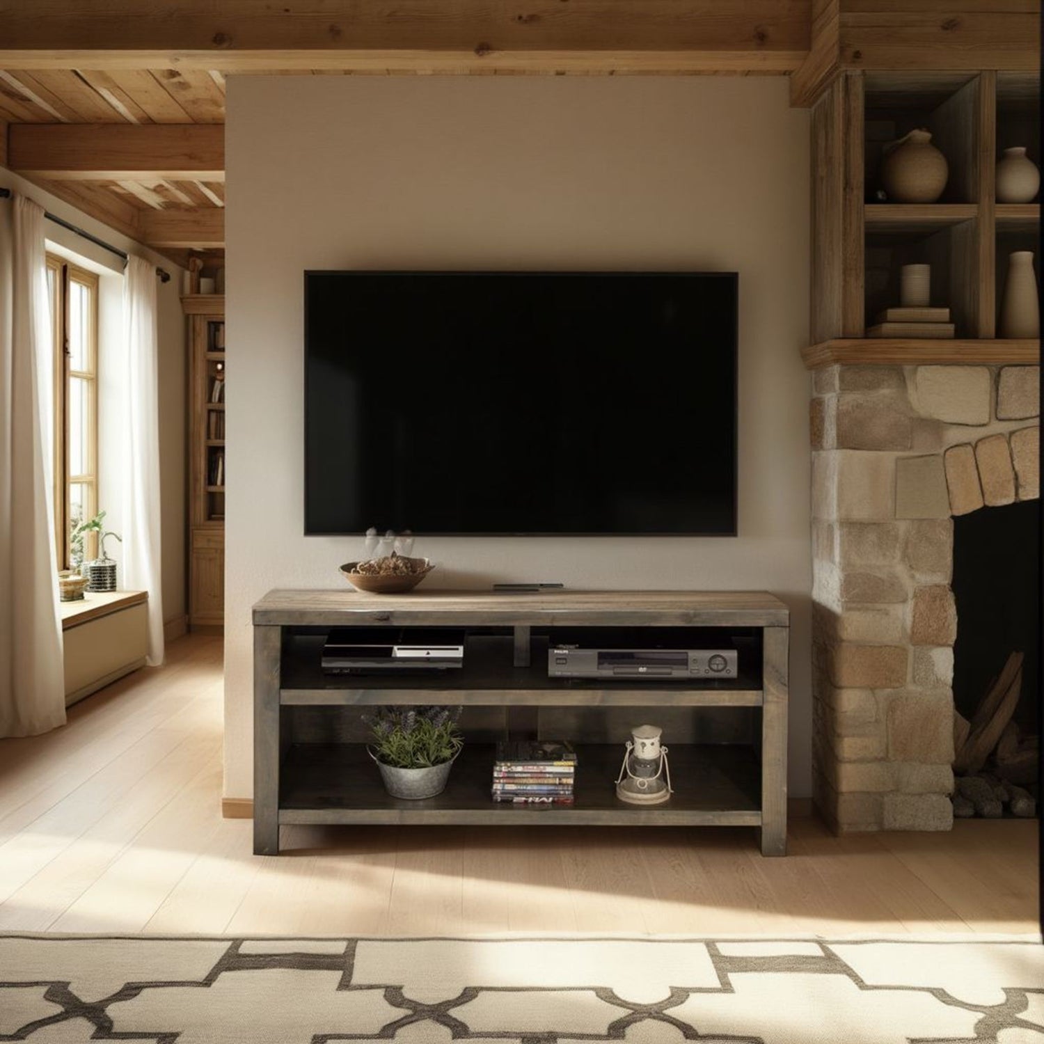 Joshua Creek - TV Stand For TVs Up To 55&quot; - Barnwood