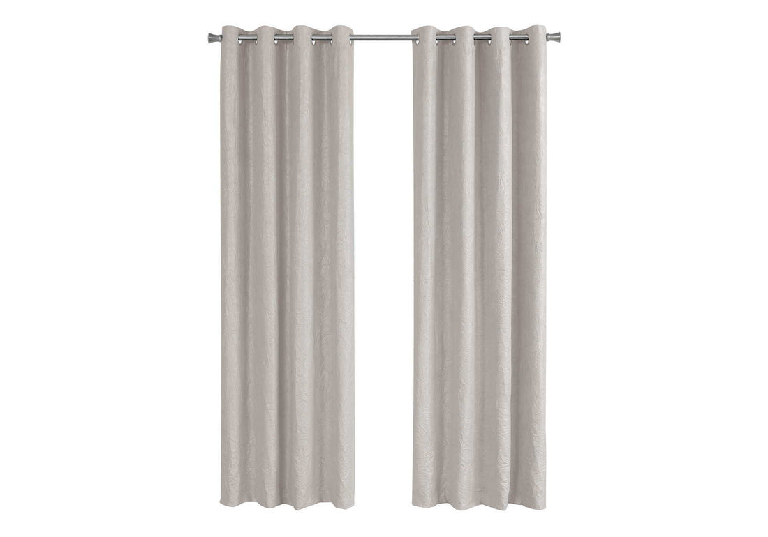 2 Pieces Set, Curtain Panel, Room Darkening, Grommet, Contemporary &amp; Modern