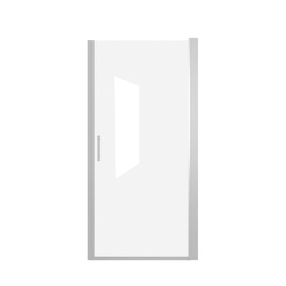 Shower Door &amp; Tempered Glass With Safety Film - Brushed Nickel
