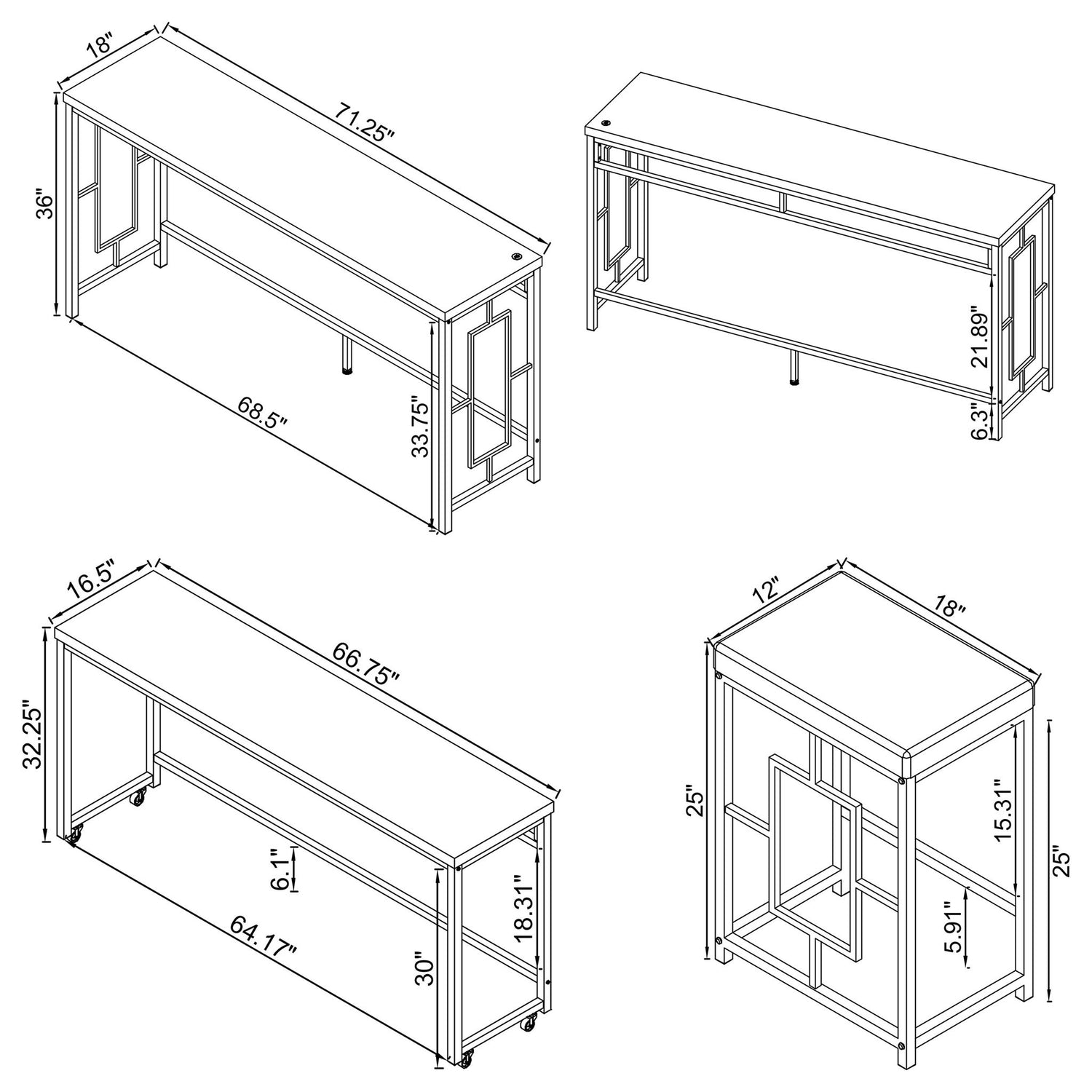 Laguna - Counter Height Dining Set