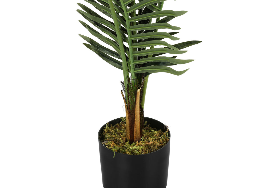 47&quot; Tall, Artificial Plant, Palm Tree, Indoor, Faux, Fake, Floor, Greenery, Potted, Real Touch, Decorative - Green / Black