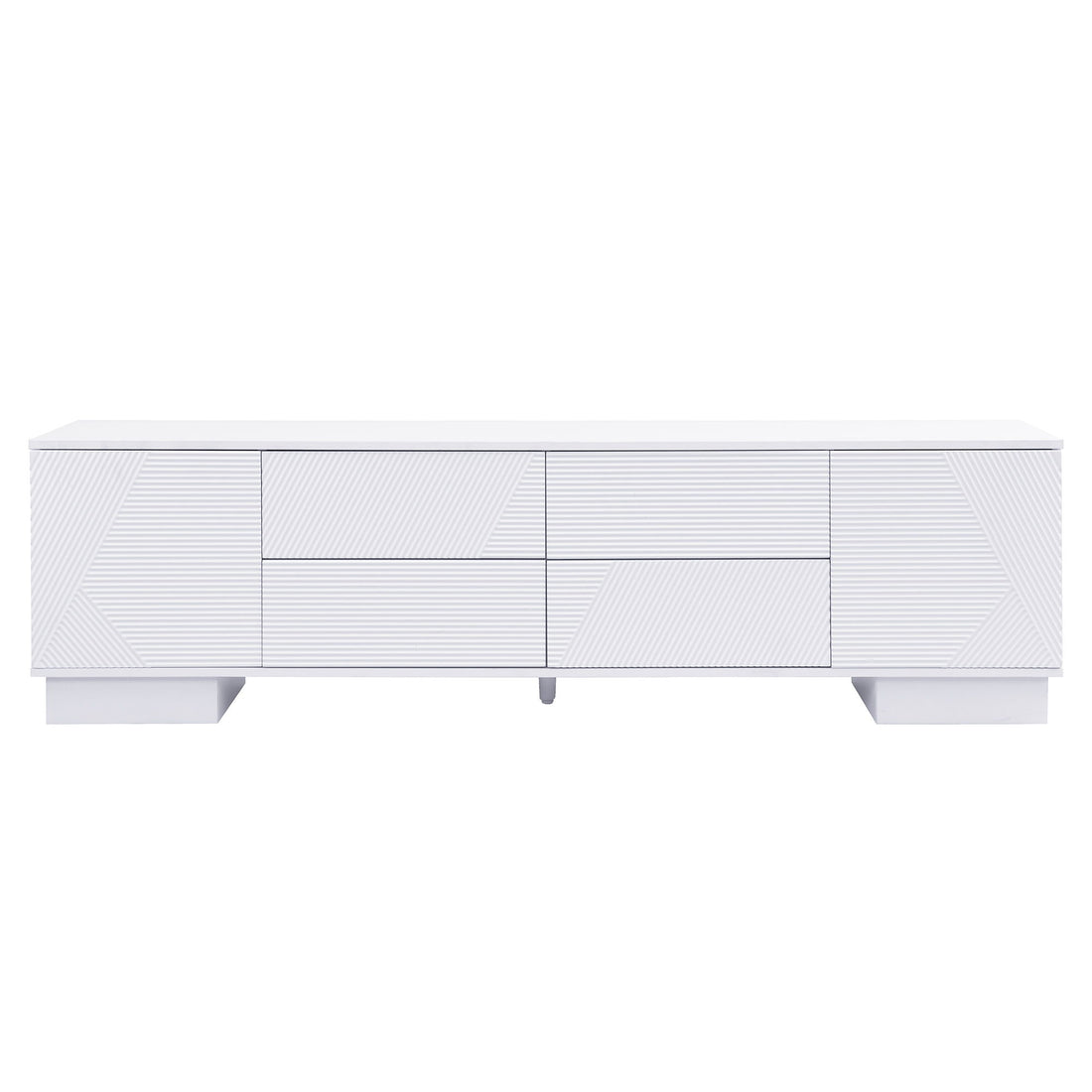 Modern TV Stand With Storage Cabinets, 4 Drawers