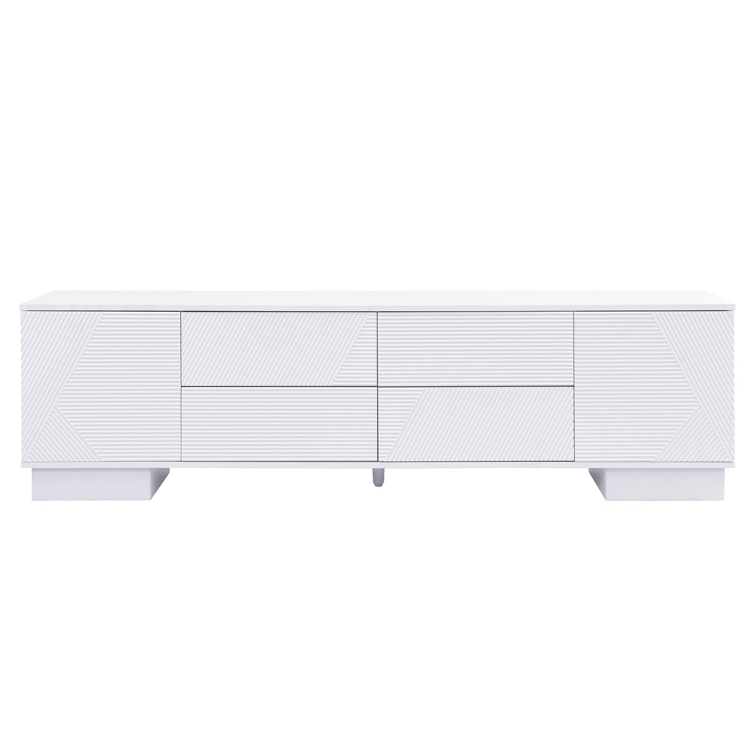Modern TV Stand With Storage Cabinets, 4 Drawers