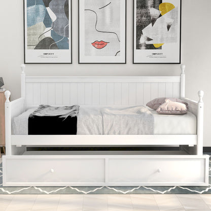 Twin Size Daybed &amp; Twin Size Trundle - White